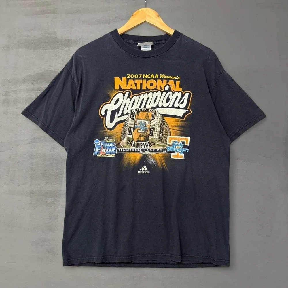 Vintage‎ Adidas T-Shirt Black NCAA Women's Champions Tennessee Lady Vols Large